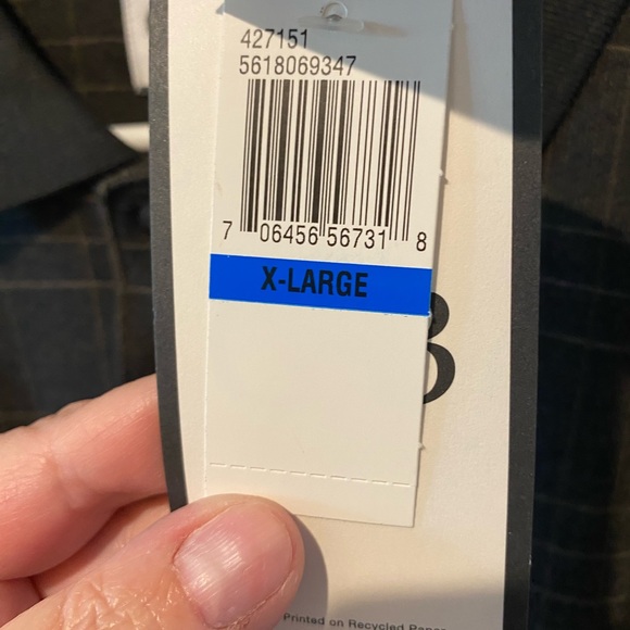 Geoffrey Beene men’s long sleeve polo shirt, polyester knit, size XL, NWT - Picture 5 of 7